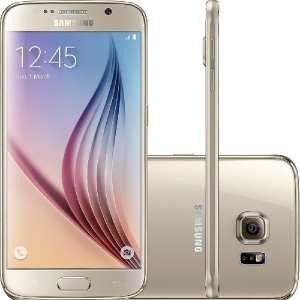 Smartphone Samsung Galaxy S6 Desbloqueado Vivo Android 5.0 Tela 5.1 MEMÓRIA 32GB 4G 16MP - Dourado