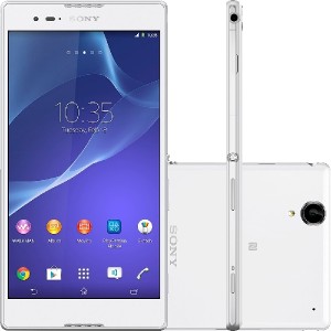Smartphone Sony Xperia T2 Ultra Dual Chip Desbloqueado Android 4.3 Tela 6 MEMÓRIA 8GB 3G 13MP Branco + Capa