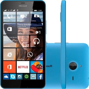 Smartphone Microsoft Lumia 640 XL Dual Chip Desbloqueado Windows Phone 8.1 Tela 5.7" 8GB 3G Câmera 13MP - Azul