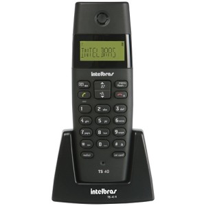 Telefone sem Fio Intelbras Dect TS 40 C Base + Ramal