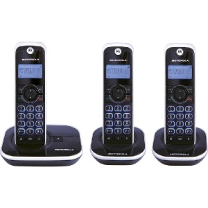 Telefone sem Fio Motorola Dect Gate 4500 MRD3 com Identificador de Chamadas e 2 Ramais Preto e Prata