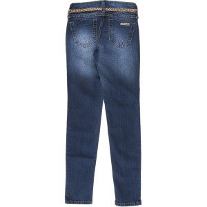 Calça Jeans Colcci Skinny com Cinto - Azul - Tamanho 08 anos