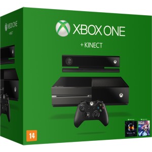 Xbox One 500GB + Kinect + 2 Jogos para Download + Controle sem Fio + Headset - Microsoft