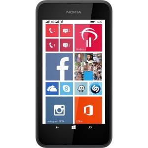 Smartphone Nokia Lumia 530 Dual Chip Desbloqueado Claro Windowns 8.1 Tela 4" 4GB 3G Câmera 5MP - Preto
