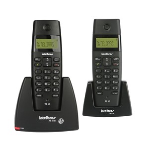 Telefone sem Fio Intelbras Dect TS 40 C Base + Ramal